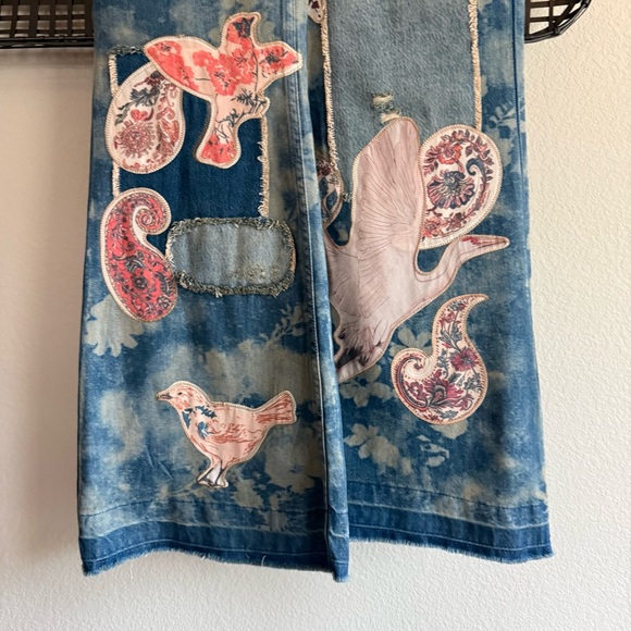 Free people Flying High Patched flare Jeans - Picture 4 of 9
